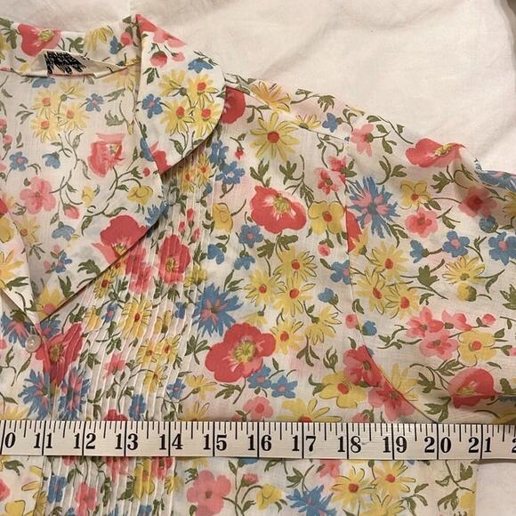 *Like New* Lady Manhattan Floral Women's Button Down Top, Vintage | Size 14 - Picture 5 of 6